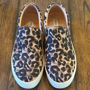 Steve Madden Animal Print Slip-On Shoes